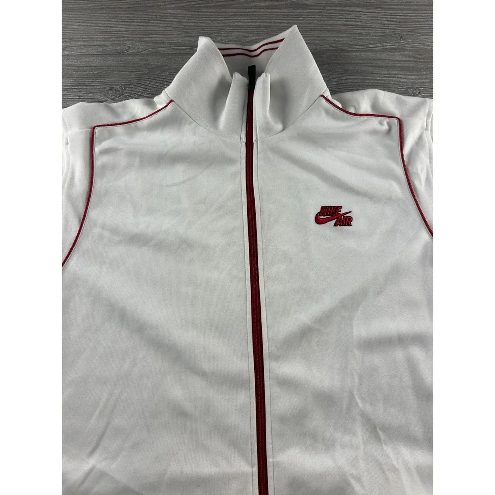 Nike Air Jacket Mens 2XL Full Zip Track Athletic Set It Off Revolution White Y2k_6